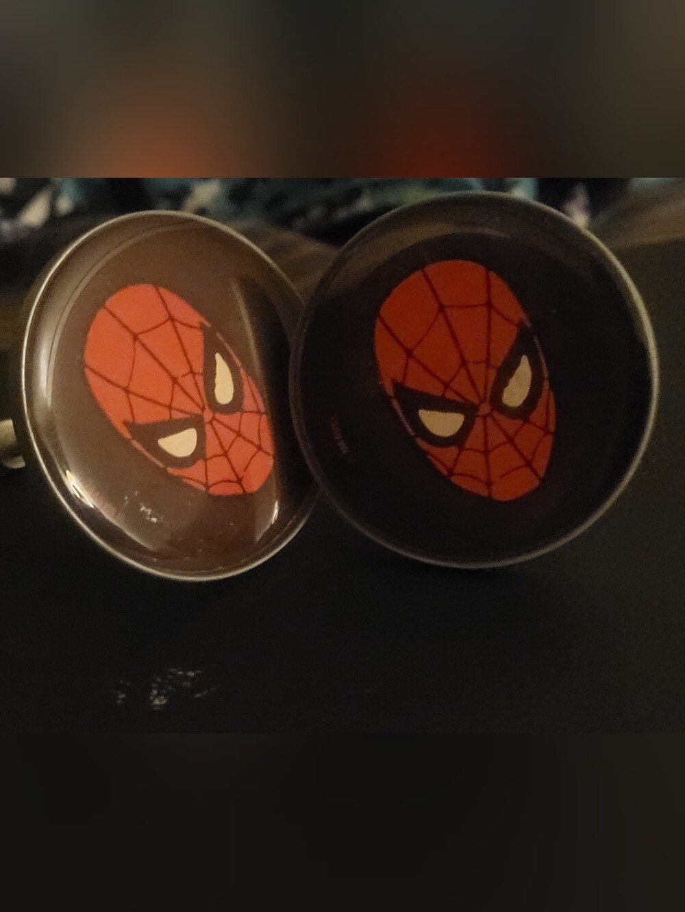 Official Marvel Spider-Man Cabinet Knobs / Drawer Pulls Set of 2